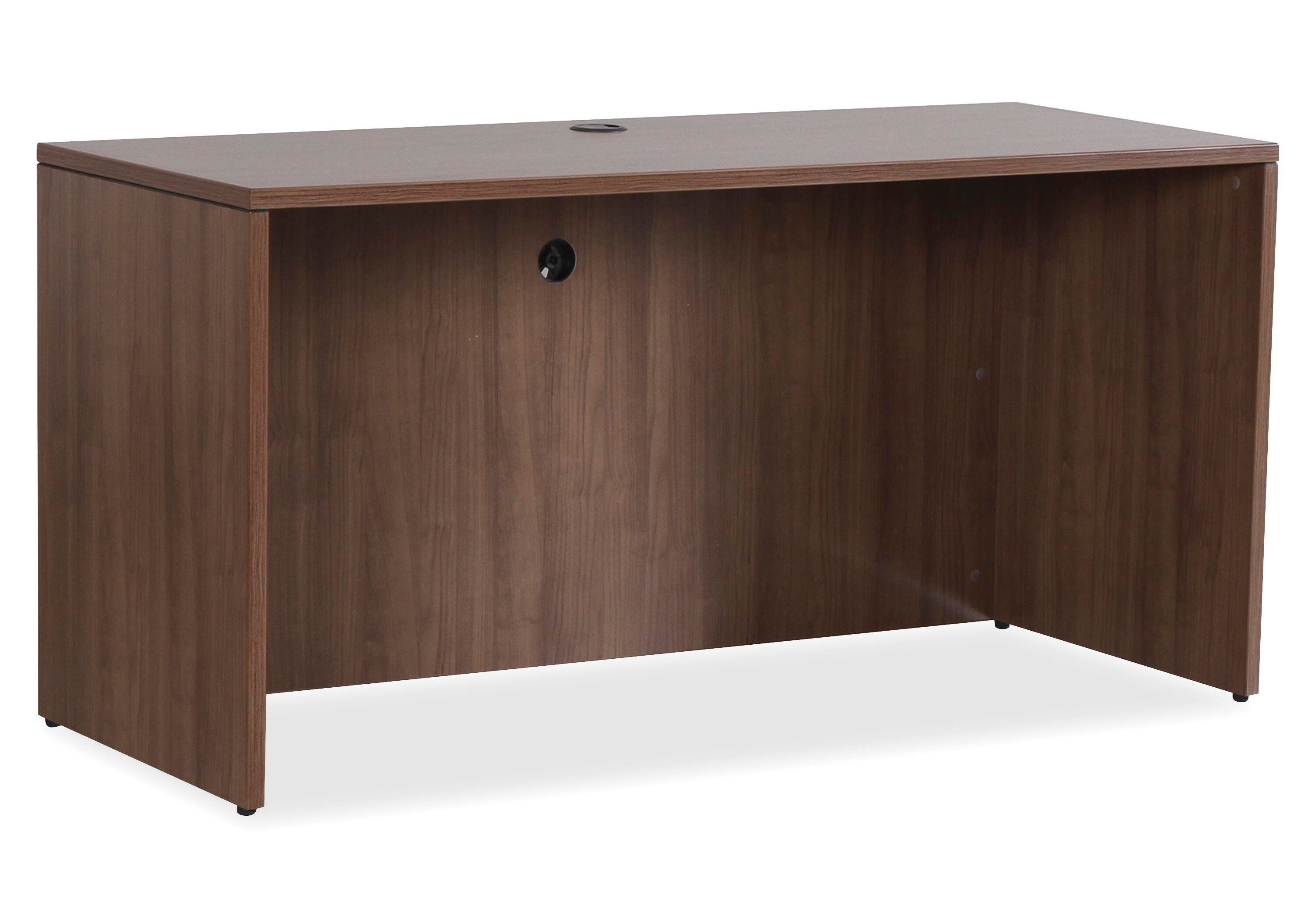 Lorell Walnut Laminate Office Suite Desking, Credenza, 70-7/8 x 23-5/8 x 29-1/2 Inches, Walnut 1531520